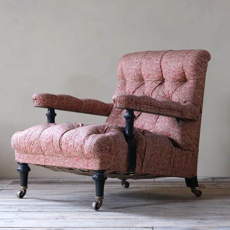 19Th Century Open Armchair By Mellier & Co In Its Original Ticking-desired-effect-antiques-dscf5923-main-638305636396896853.JPG