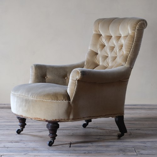 A Small 19Th Century Country House Armchair