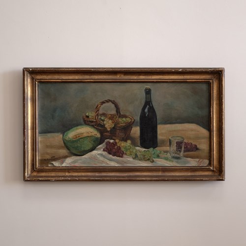 Early 20Th Century Oil On Canvas Still Life