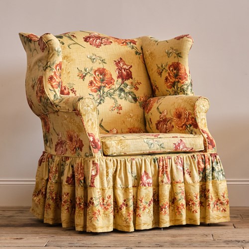 Huge George III Wingback Armchair 
