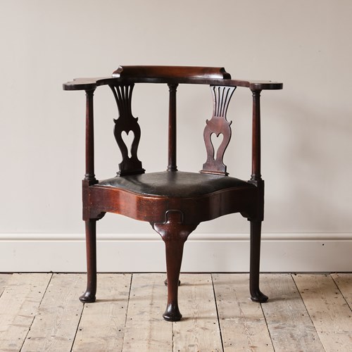 George II Mahogany Corner Chair C1750