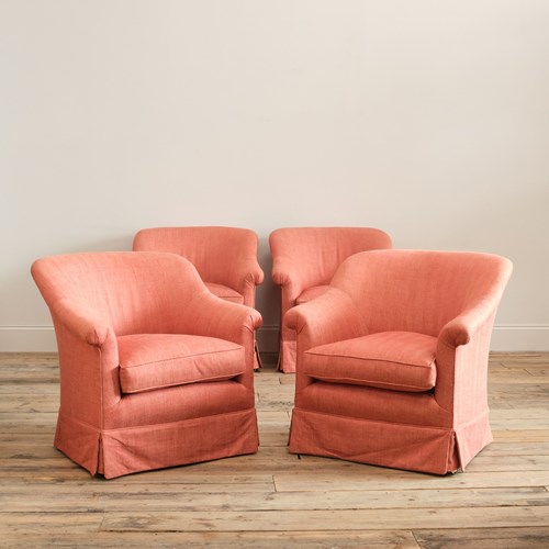 A Set Of 4 Howard Style 'Pickwell' Armchairs