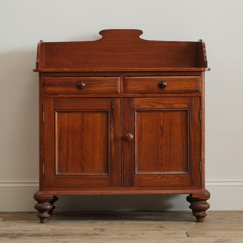 19Th Century Pitch Pine Washstand