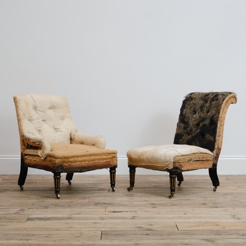 Pair Of Slipper Chairs Attributed To Gillows