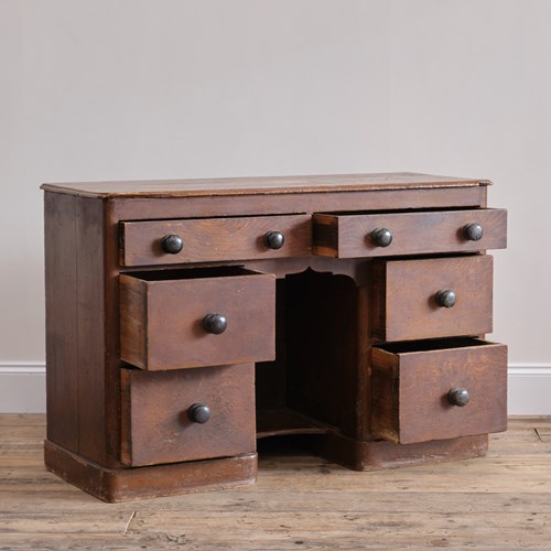 19Th Century Painted Pine Dog Kennel Dresser