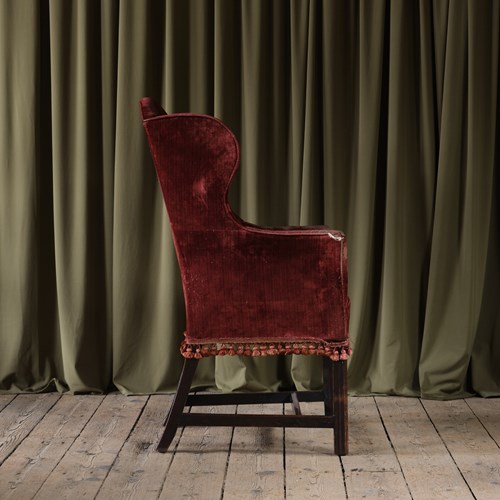 Antique Georgian Wingback Armchair