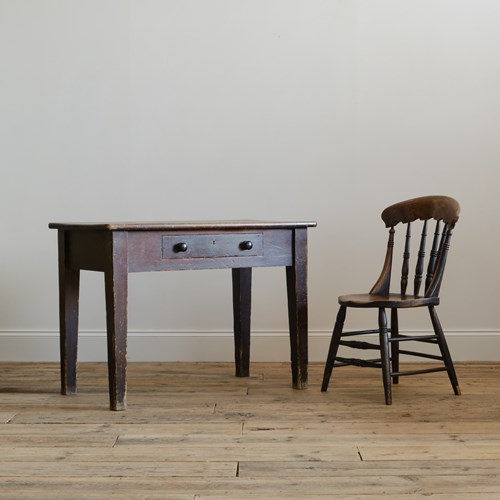 19Th Century Pine Side Table  With Provenance