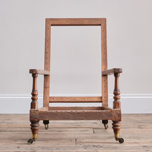 19Th Century Howard Style Open Armchair