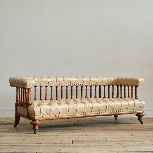 Large 19Th Century Open Arm Sofa