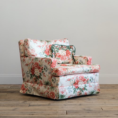 Floral Country House Armchair