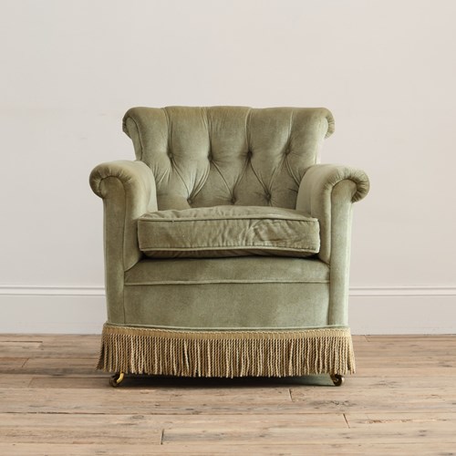 20Th Century Howard Style Woodstock Armchair