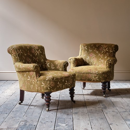 A Pair Of Country House Tub Chairs