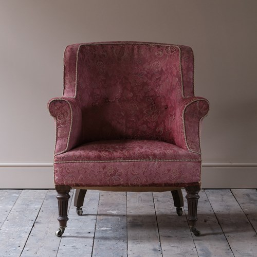 19Th Century Barrel Back Armchair