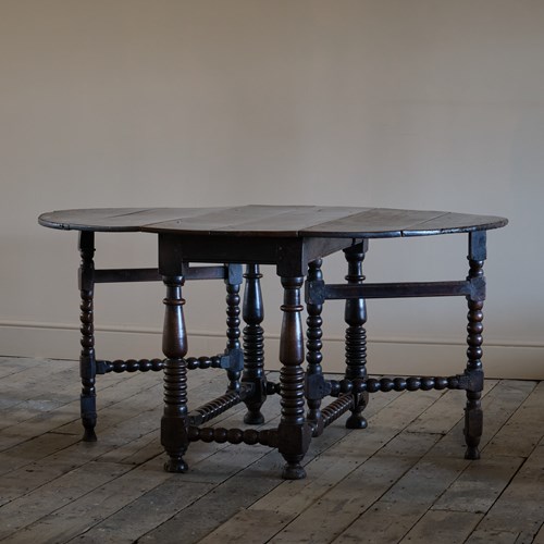17Th Century Bobbin Turned Gateleg Table