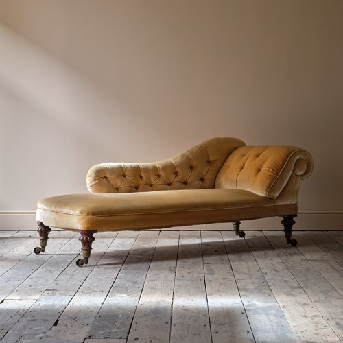 Mid 19Th Century Country House Chaise Longue.