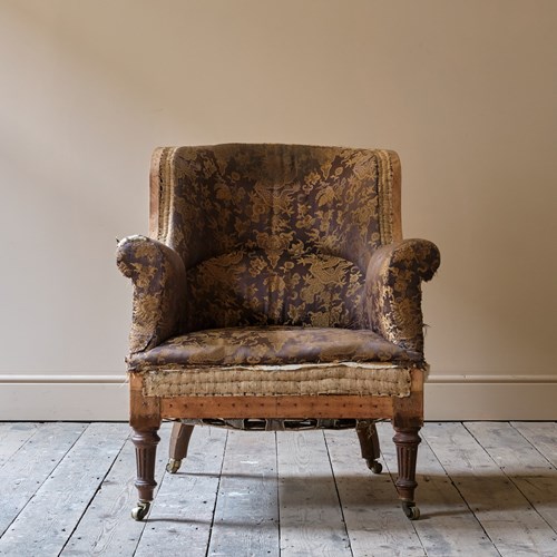19Th Century Barrel Back Armchair