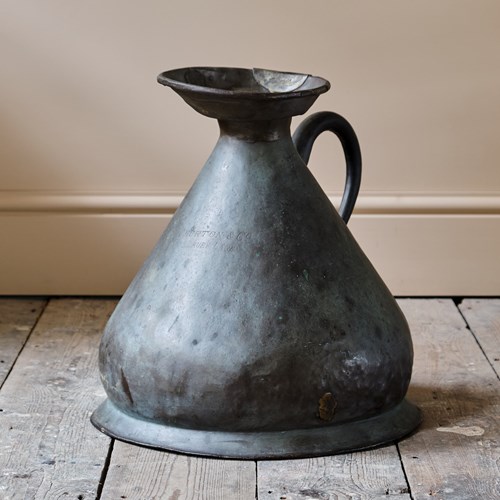Large Churton & Co 4 Gallon Copper Flagon