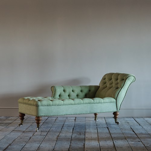 19Th Century Howard Style Chaise Longue