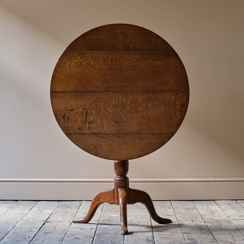 Early 19Th Century Oak Tripod Tilt Top Table
