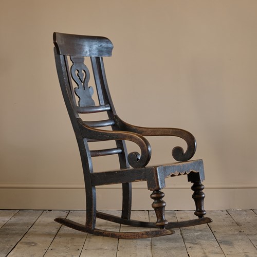 19Th Century Rocking Windsor Chair