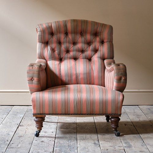 A Late 19Th Century Howard Style Armchair