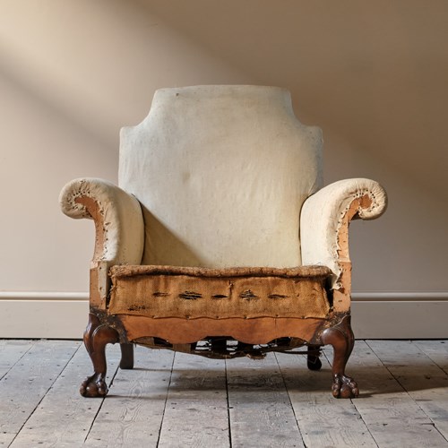 Antique Deep Seated Country House Armchair C1900