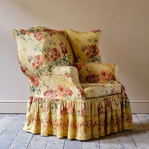 Huge George III Wingback Armchair 