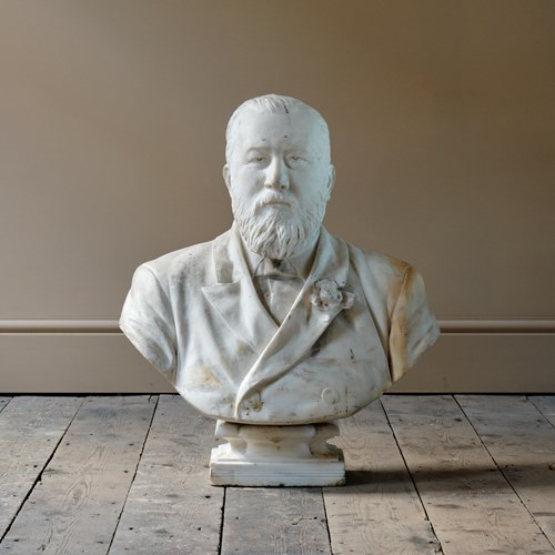 19Th Century Carved Marble Bust
