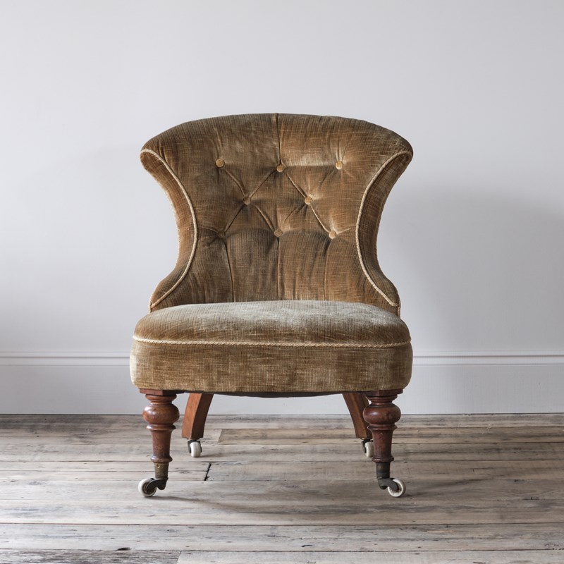 19Th Century Iron Back Slipper Chair-desired-effect-antiques-yellow-velvet-slipper-chair-2-main-638379098695679104.jpg