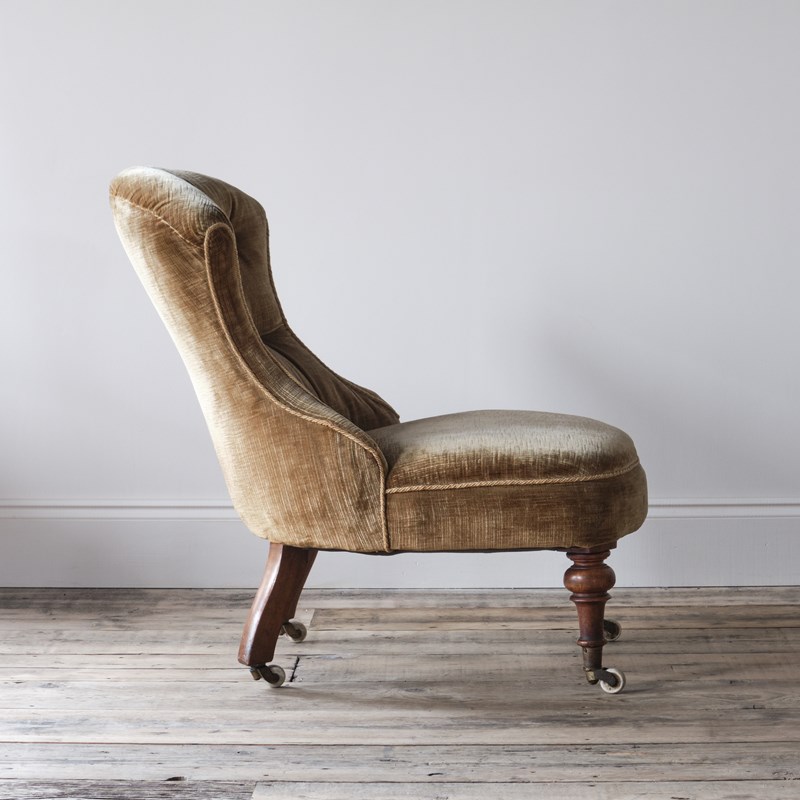 19Th Century Iron Back Slipper Chair-desired-effect-antiques-yellow-velvet-slipper-chair-4-main-638379099339271706.jpg