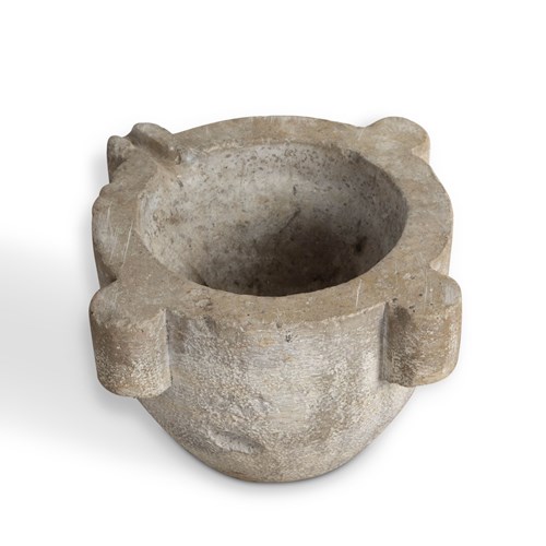 19Th Century French Marble Mortar