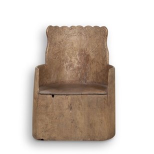 19Th Century Swedish Folk Art Kubbs...