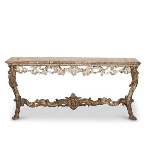 18Th Century French Marble Top Console
