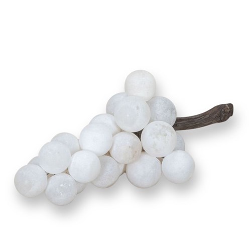 19Th Century Italian Alabaster And Marble Grapes