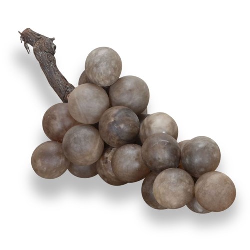 19Th Century Italian Alabaster And Marble Grapes
