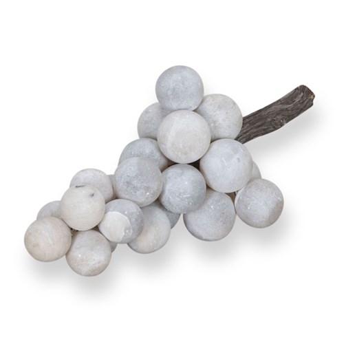 19Th Century Italian Alabaster And Marble Grapes