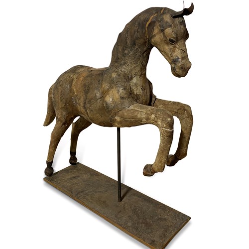 19Th Century Paper Mache Horse 