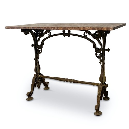 French Cast Iron Bistro Garden Table 