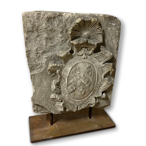 18Th C Armourial Stone Plaque
