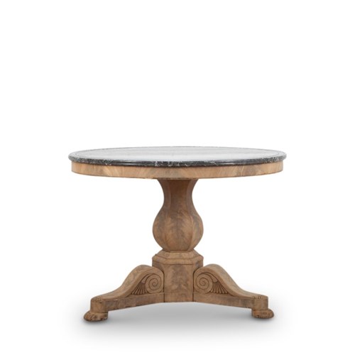 French 19Th Century Gueridon Table With Marble Top