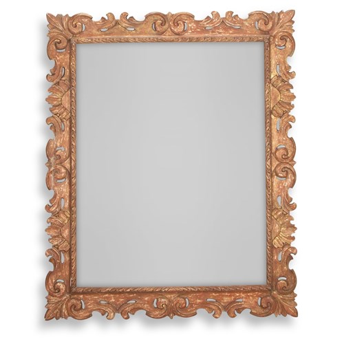 Large 18Th Century Italian Carved Frame