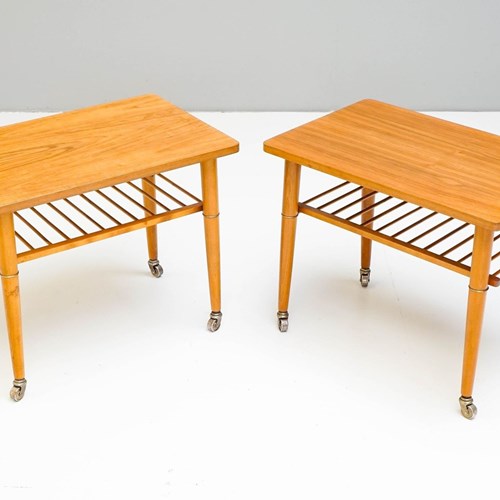 Pair Of Mid-Century Swedish Occasional Side Tables