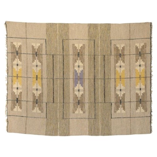 Mid 20Th Century Swedish Kilim