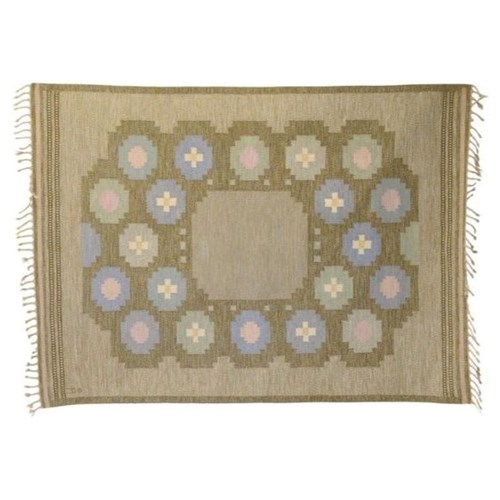 Mid-Century Swedish Kilim By Anna Johanna Angstrom