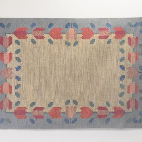 Mid-Century Swedish Kilim By Anne Marie Boberg