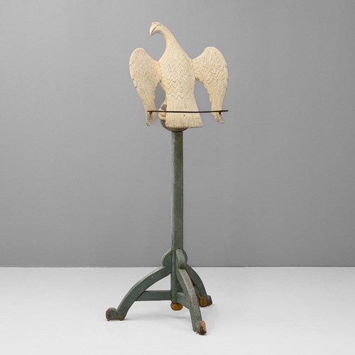 Carved Wooden Eagle Lectern