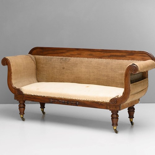 Scroll Arm Settee