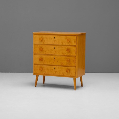 Swedish Chest Of Drawers In Birch