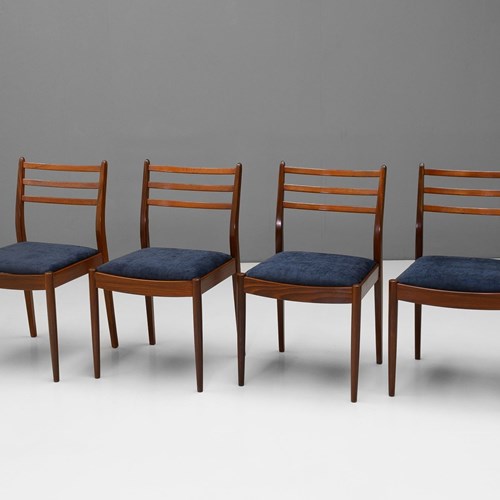 Set Of Four Mid Century Dining Chairs