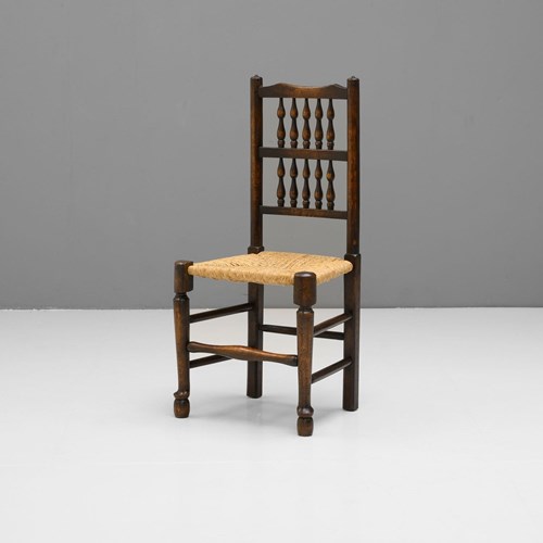 Single Rush Seated Side Chair